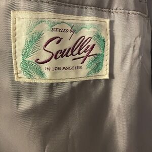 Vtg Scully Suede Western Blazer Jacket Gray Men's 42 90s